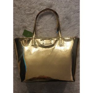 Gold Kate Spade Purse